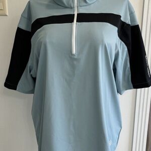 GALVIN GREEN BAY HALF ZIP WINDSTOPPER XXL VAPOR BLUE/BLACK XXL NEW WITH TAGS